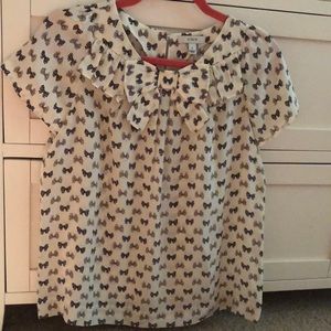 J. Crew Bow Blouse